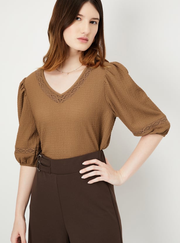 Women Textured Knit Top