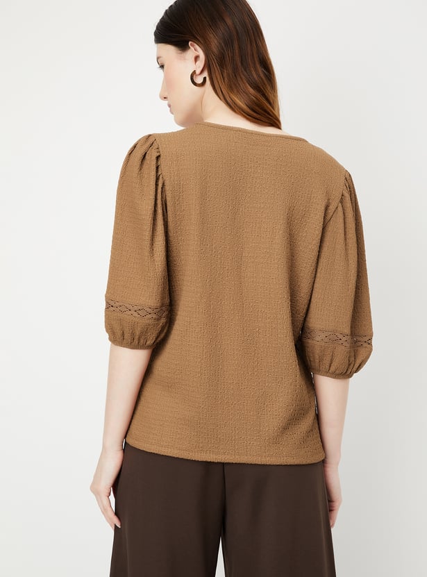 Women Textured Knit Top