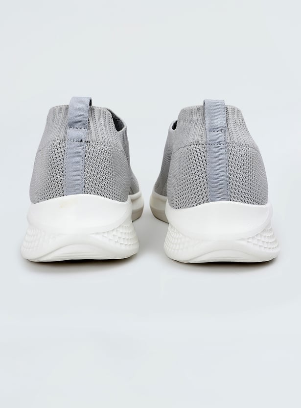 Men Mesh Panelled Slip-On Shoes