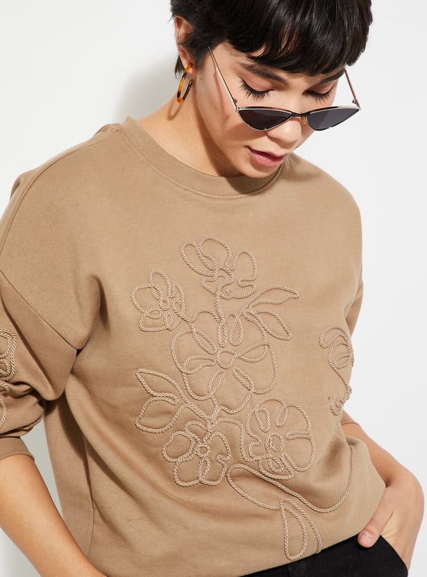 ALAYA F x URB_N Women Applique Sweatshirt