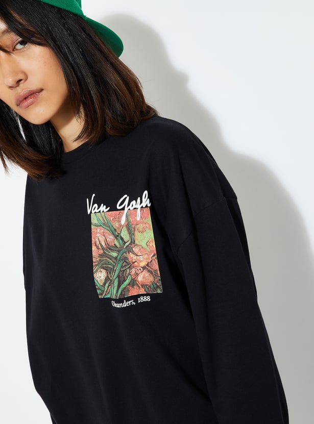 URB_N Women Graphic Printed Sweatshirt