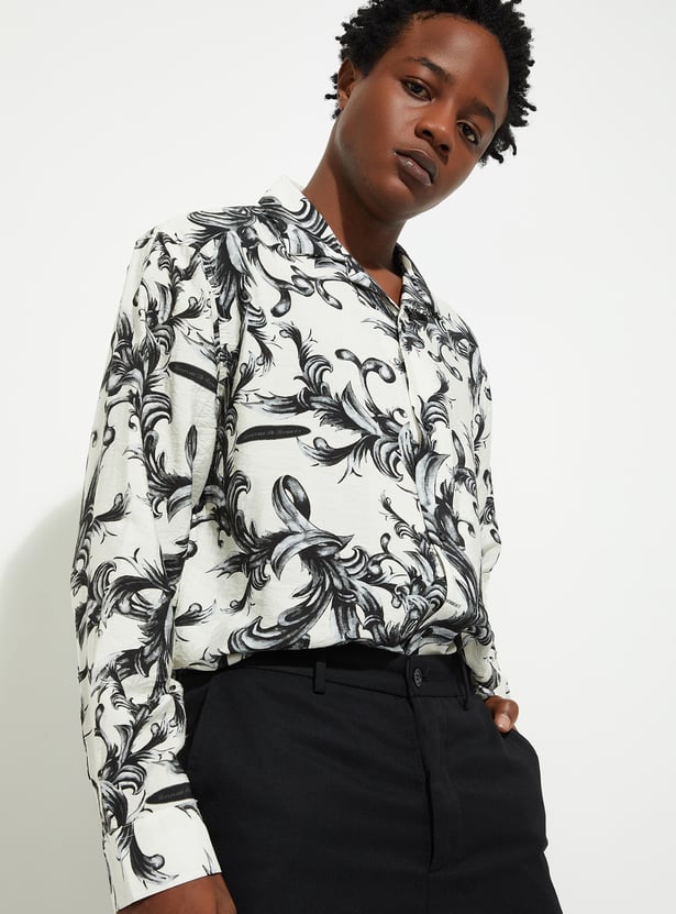 URB_N Men Oversized Printed Resort Shirt