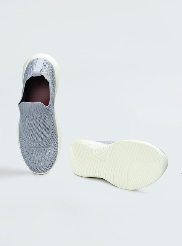 Women Textured Slip-On Sports Shoes