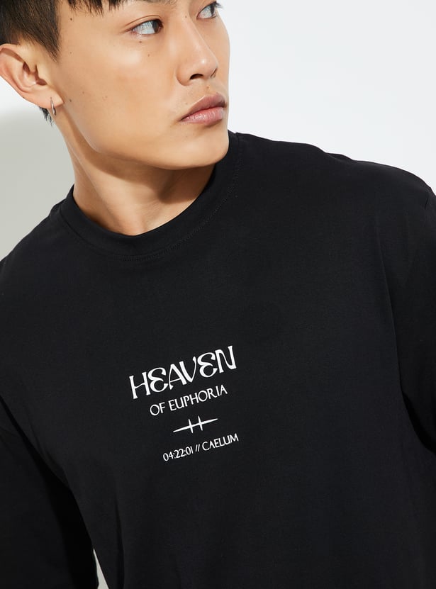 URB_N Men Oversized Back Printed T-shirt