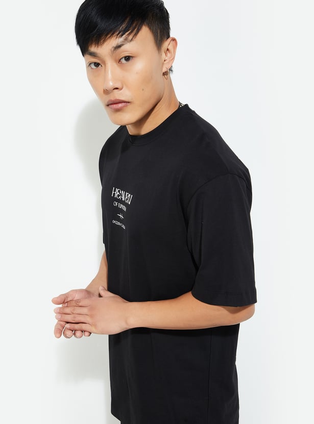 URB_N Men Oversized Back Printed T-shirt