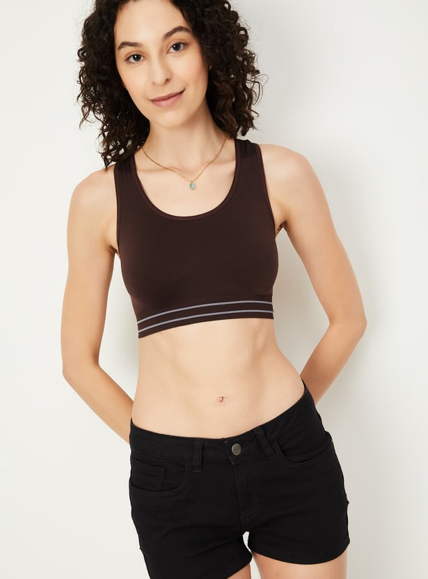 Women Ribbed Sports Bra