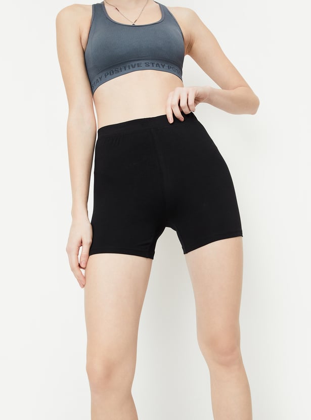 Women Solid Boyshorts