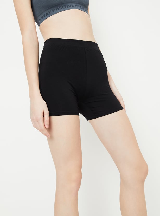 Women Solid Boyshorts