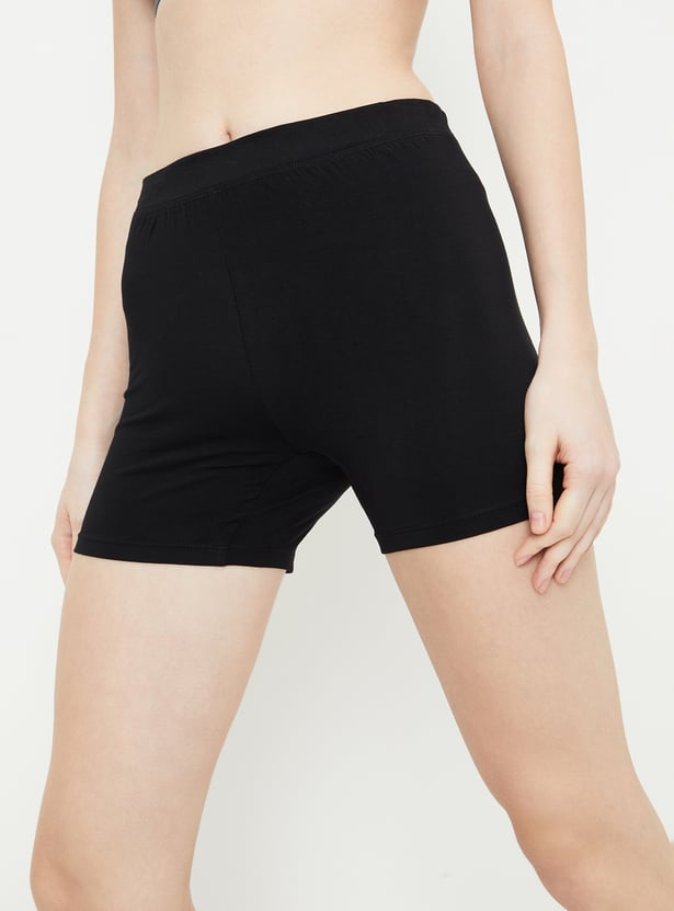 Women Solid Boyshorts