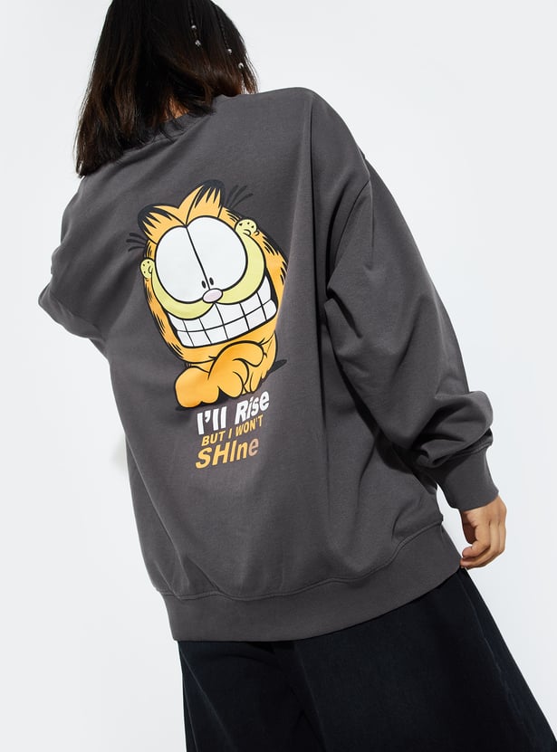 URB_N Women Garfield Printed Sweatshirt