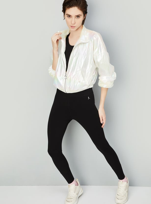 Women Iridescent Athleisure Jacket