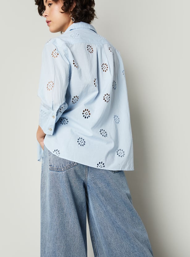 Women Oversized Schiffili Shirt