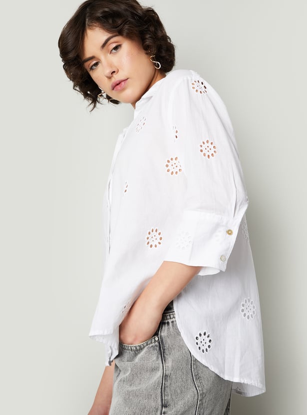 Women Oversized Schiffili Shirt