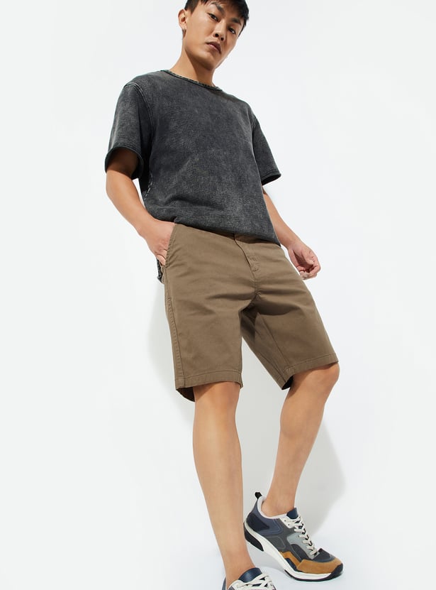 URB_N Men Solid Stretch Shorts