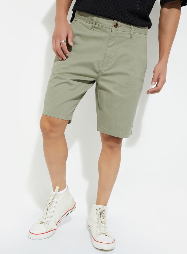 URB_N Men Solid Stretch Shorts