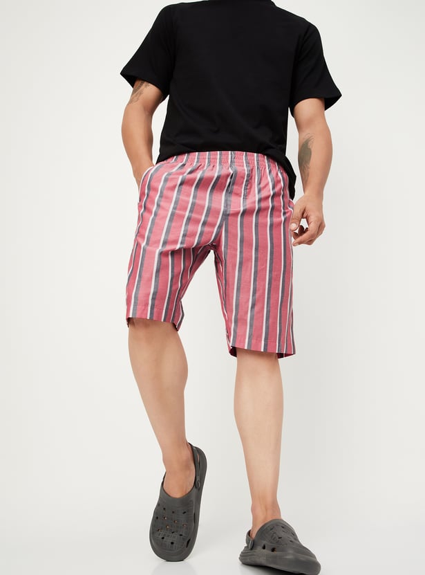 Men Checked Lounge Shorts