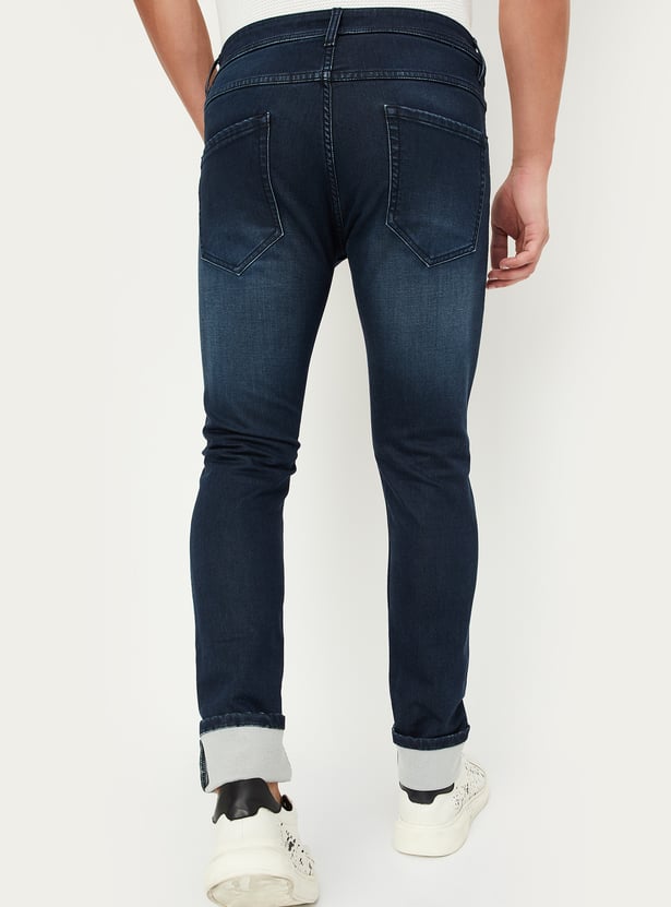 Men Skinny Fit Washed Jeans