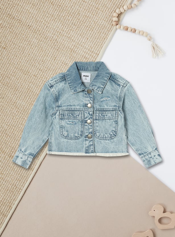 Girls Washed Denim Jacket