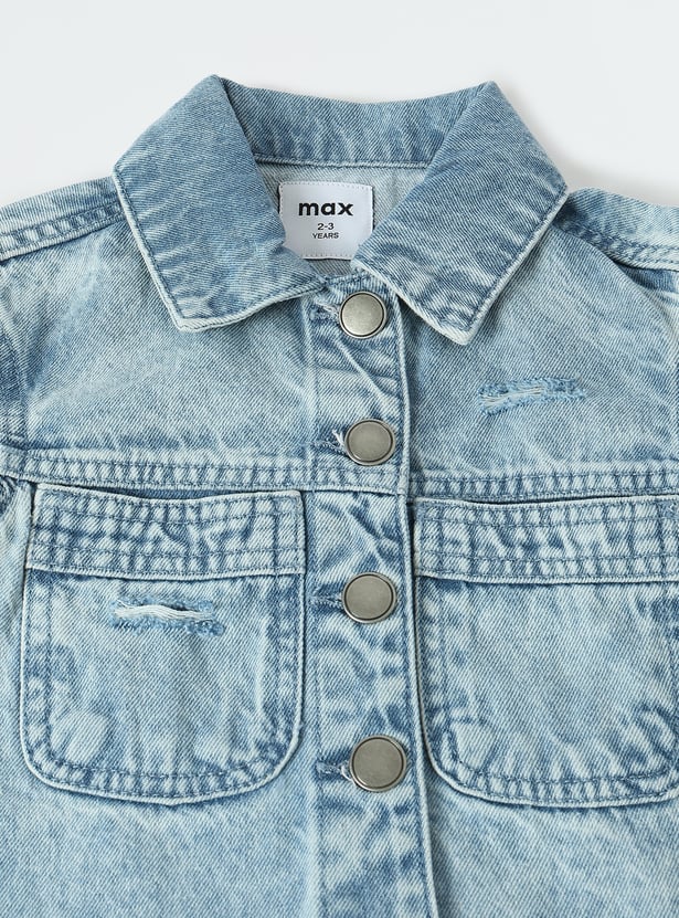 Girls Washed Denim Jacket