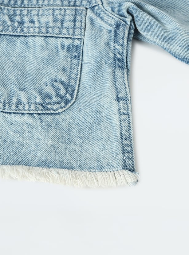 Girls Washed Denim Jacket