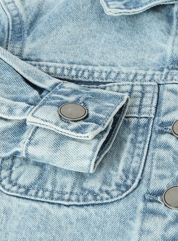 Girls Washed Denim Jacket