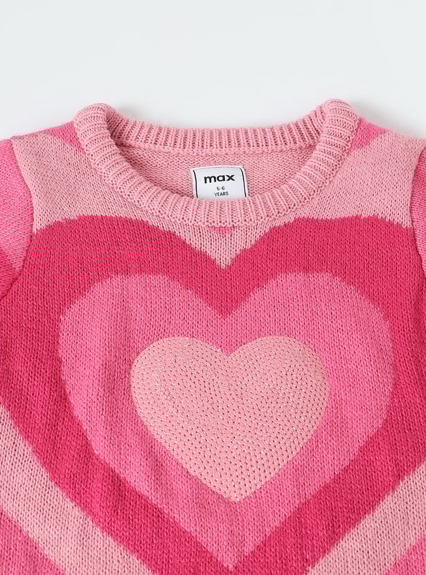 Girls Sequinned Sweater