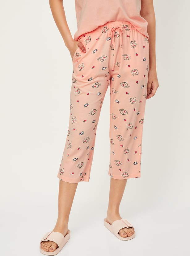 Women Printed Capri Set