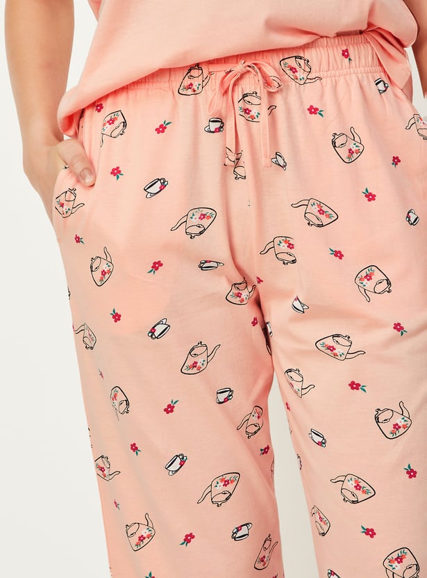 Women Printed Capri Set