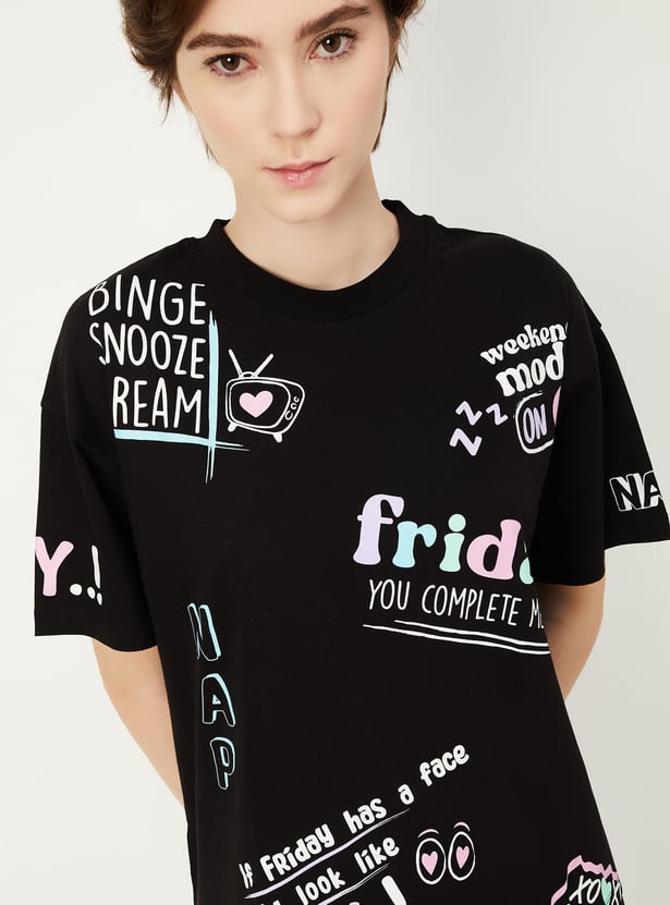 Women Printed PJ Set