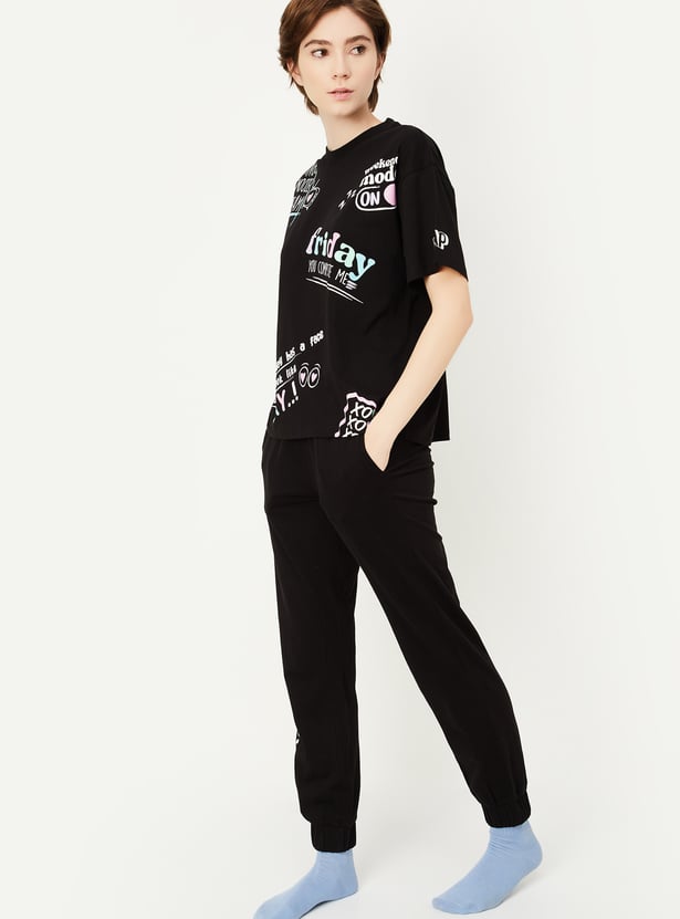 Women Printed PJ Set
