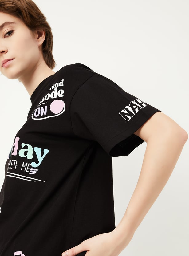 Women Printed PJ Set