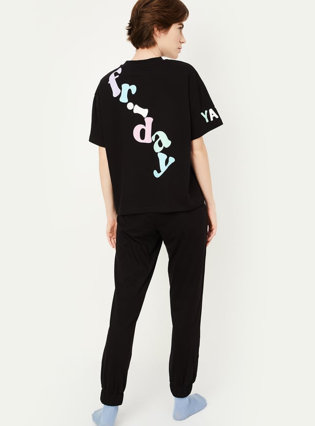 Women Printed PJ Set