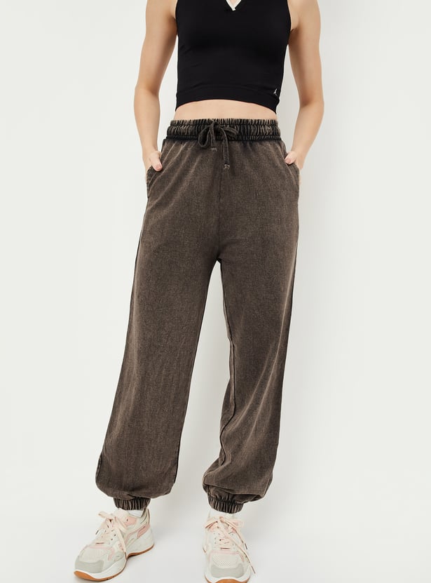 Women Acid Washed Athleisure Joggers