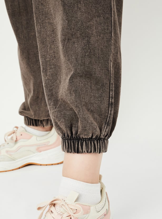 Women Acid Washed Athleisure Joggers