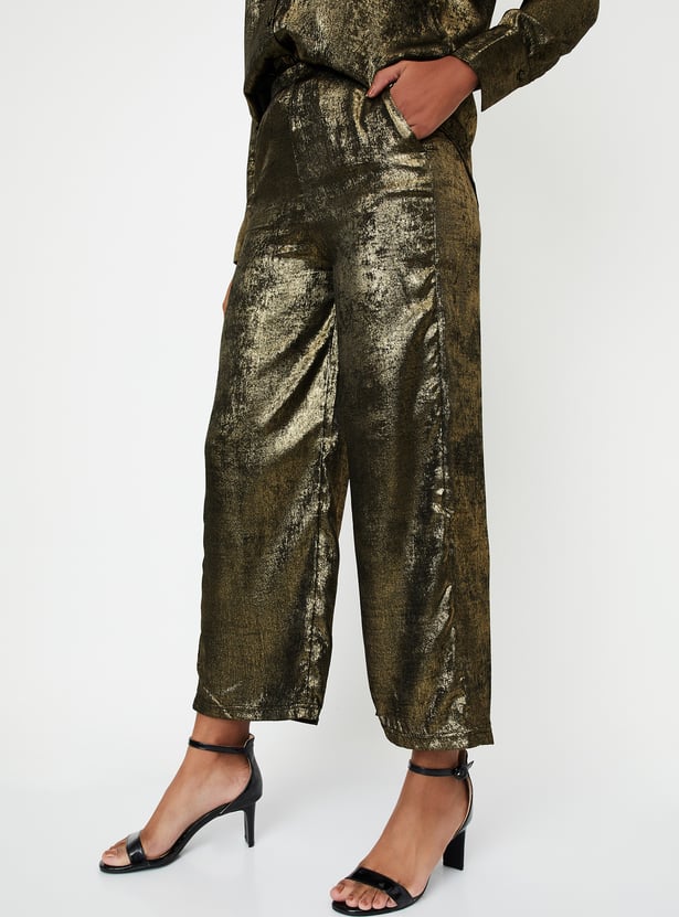 Kalki x Max Women Shimmer Wide Leg Trousers