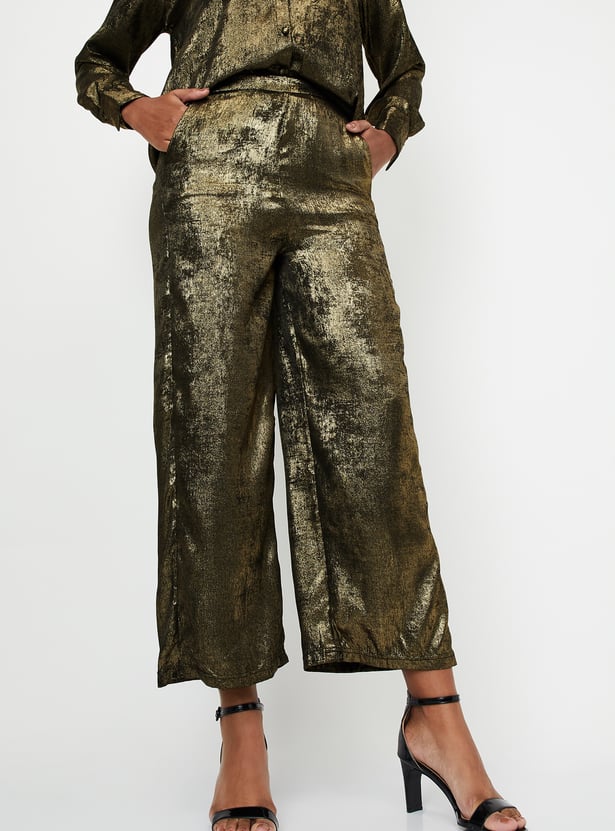 Kalki x Max Women Shimmer Wide Leg Trousers