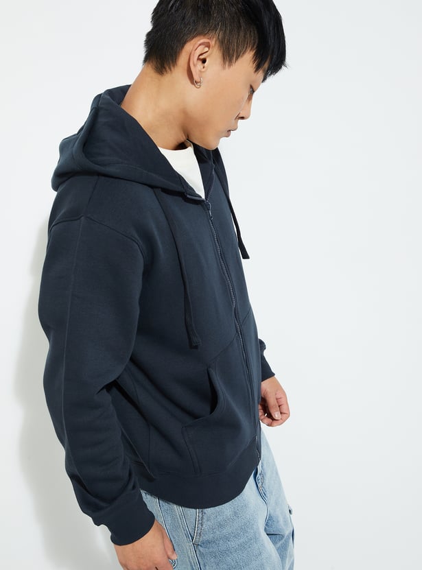 URB_N Men Solid Hooded Sweatshirt