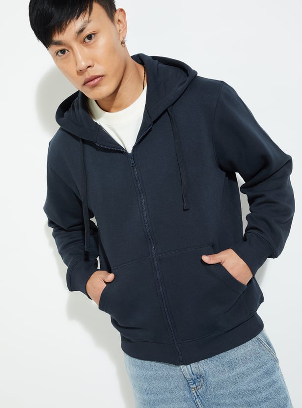 URB_N Men Solid Hooded Sweatshirt