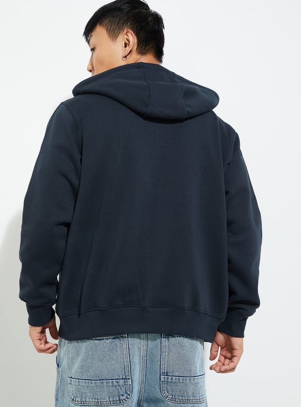 URB_N Men Solid Hooded Sweatshirt