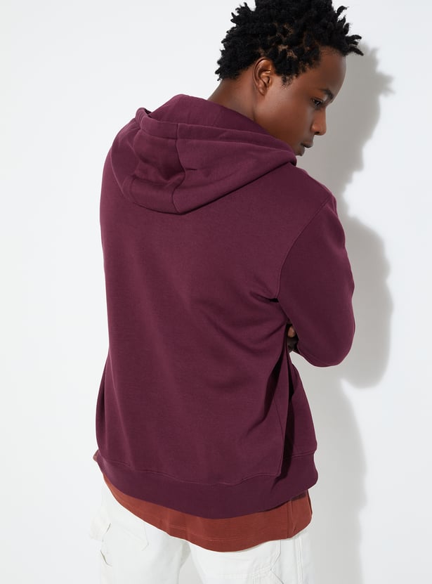 URB_N Men Solid Hooded Sweatshirt