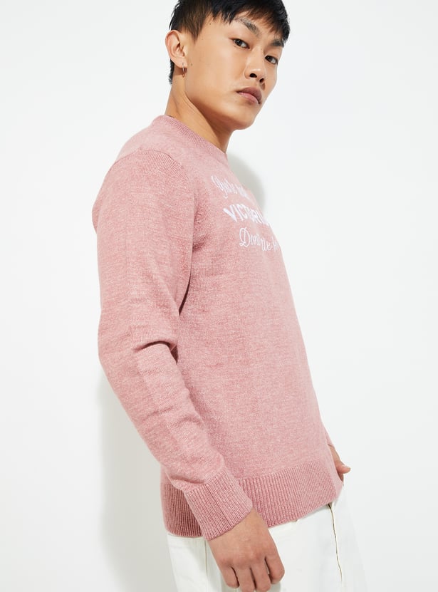 URB_N Men Embroidered Sweater