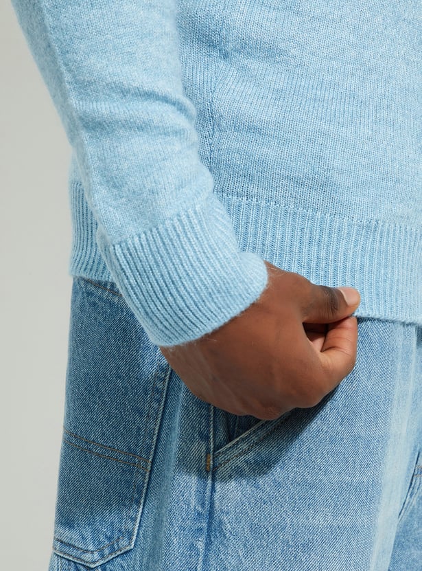 URB_N Men Embroidered Sweater