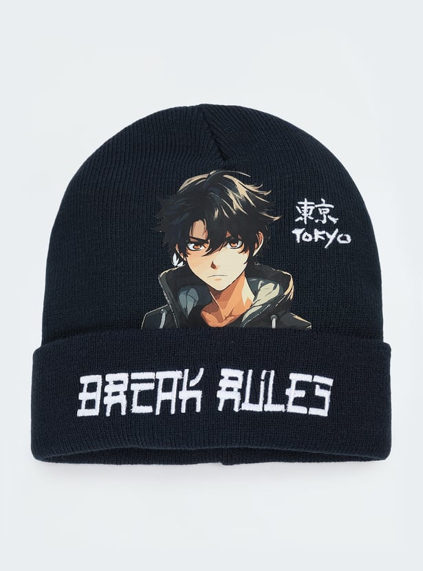 Boys Printed Beanie