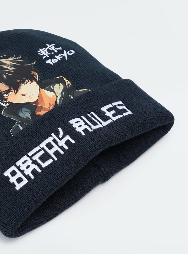 Boys Printed Beanie