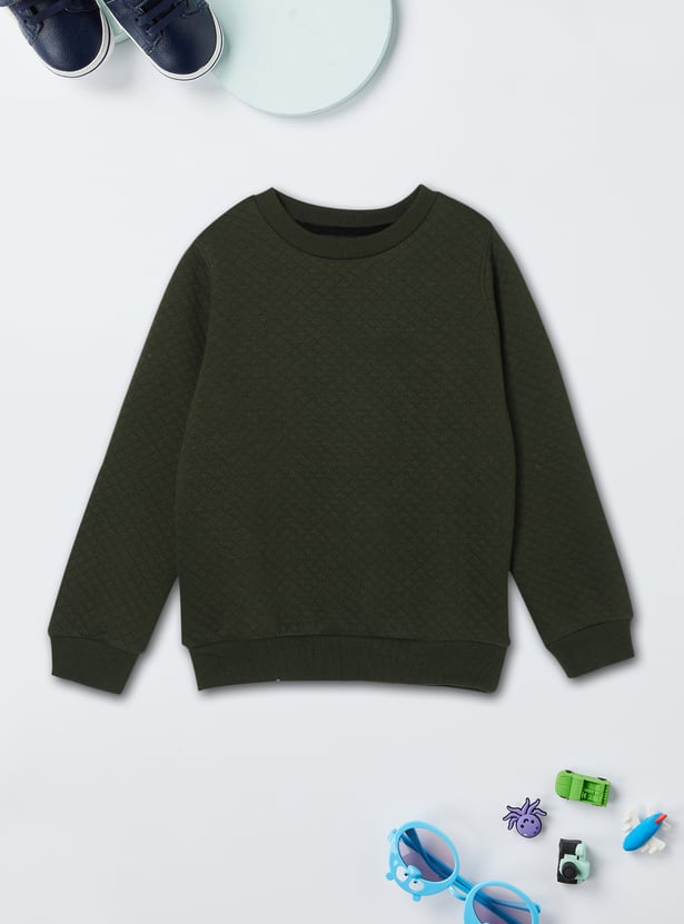 Boys Quilted Sweatshirt