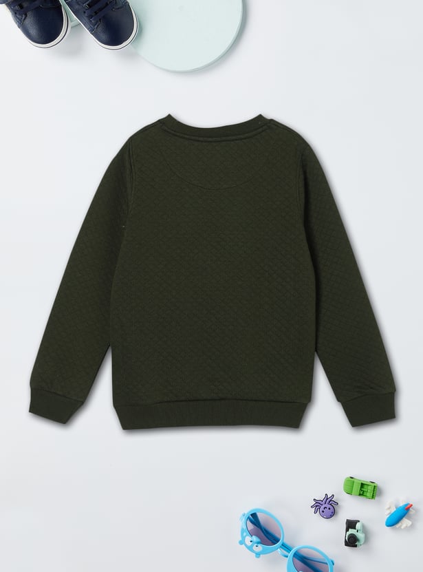 Boys Quilted Sweatshirt