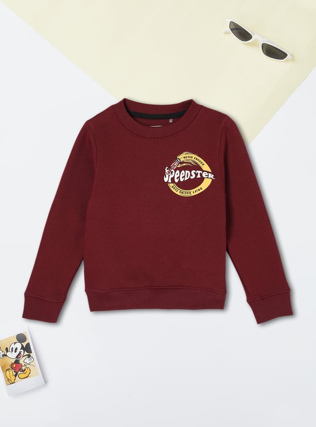 Boys Placement Printed Sweatshirt