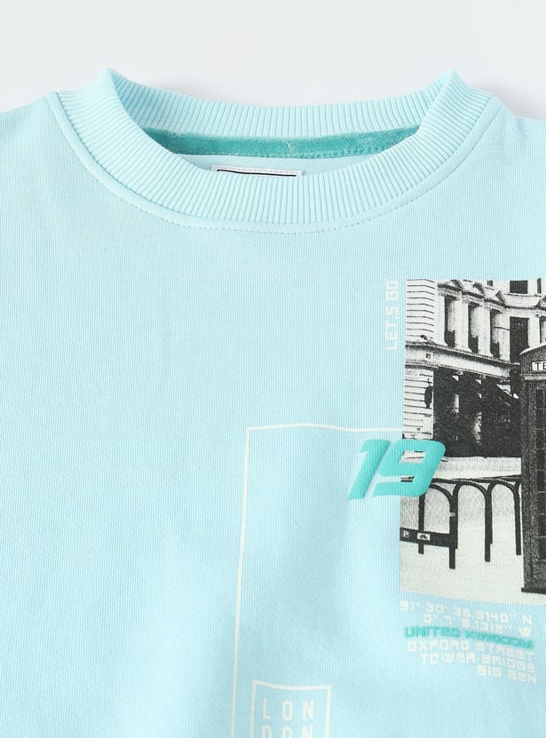 Boys Graphic Printed Sweatshirt
