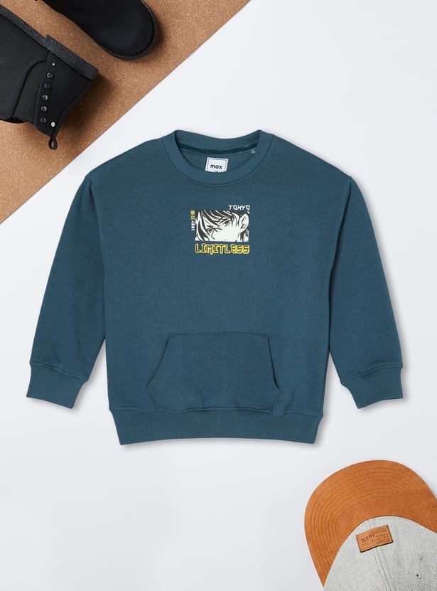 Boys Back Printed Sweatshirt