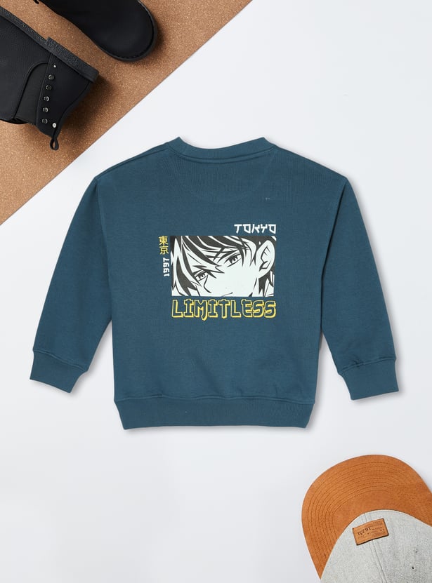 Boys Back Printed Sweatshirt